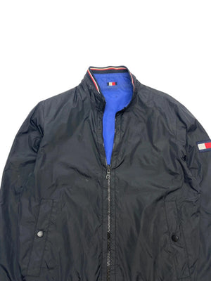 Black-Blue Tommy Hilfiger Bomber Reverse Jacket Men's Small