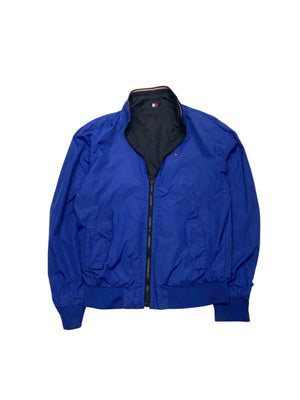 Black-Blue Tommy Hilfiger Bomber Reverse Jacket Men's Small