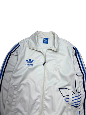 White Adidas Tracksuit Jacket Women's Large
