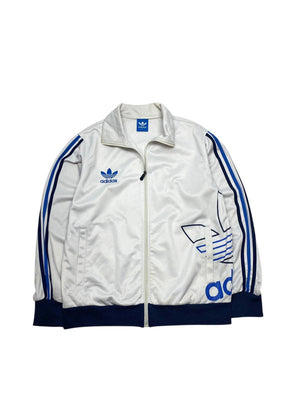 White Adidas Tracksuit Jacket Women's Large