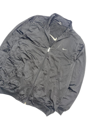 Vintage Black Nike Bomber Jacket Men's Large