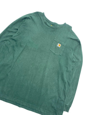 Green Carhartt Long-sleeved T-shirt Men's XXL