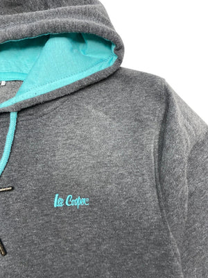 Grey-Mint Lee Cooper Hoodie Women's XXL