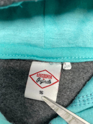 Grey-Mint Lee Cooper Hoodie Women's XXL
