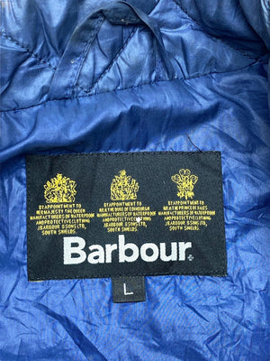 Blue Barbour Quilted Jacket Men's Large