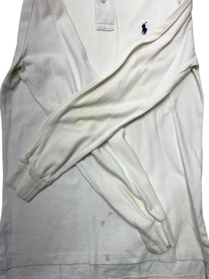 White Ralph Lauren Long-sleeved Polo-shirt Men's XS