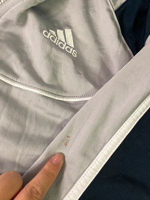 Vintage Adidas Track Jacket - Light Grey/Black - Men’s S