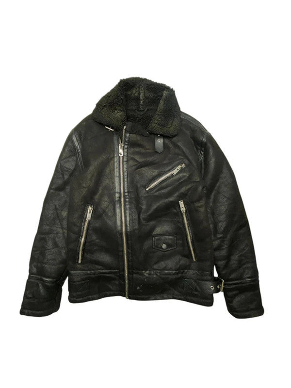 Black Leather ZARA Jacket Women's Medium