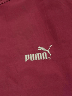 Vintage Burgundy Puma Padded Jacket Men's Large