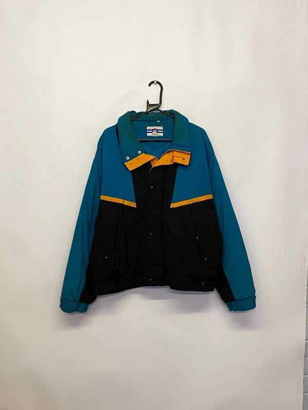 Vintage Pro Spirit Colourblock Puffer Jacket – Size L (42–44)