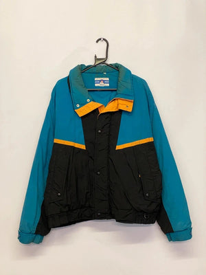 Vintage Pro Spirit Colourblock Puffer Jacket – Size L (42–44)