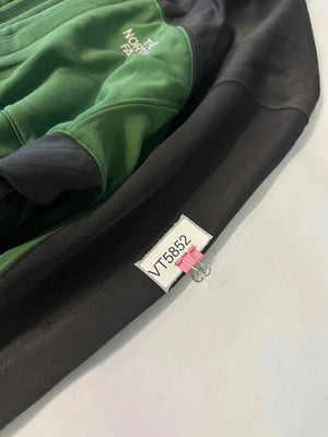 The North Face TKA 100 Fleece Jacket Green Black Full Zip – Size Tag Faded (Estimate M/L)