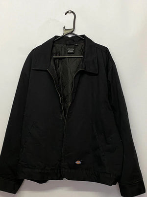 Dickies Black Work Jacket – Quilted Lining – Size 2XL – Utility Coat
