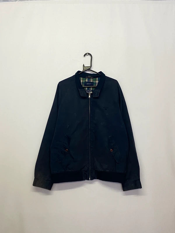 GANT "The College Jacket" Navy Harrington Jacket (Men’s XL)