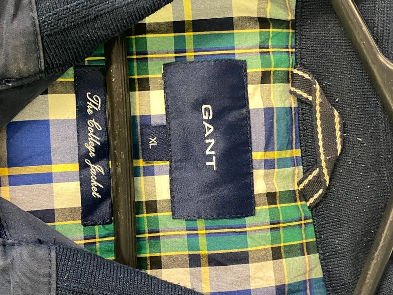 GANT "The College Jacket" Navy Harrington Jacket (Men’s XL)