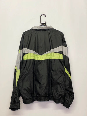Vintage Nike Black & Neon Windbreaker Jacket – Size L
