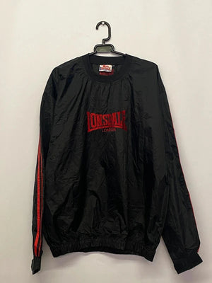 Lonsdale London Black & Red Pullover Windbreaker – Men’s XXL