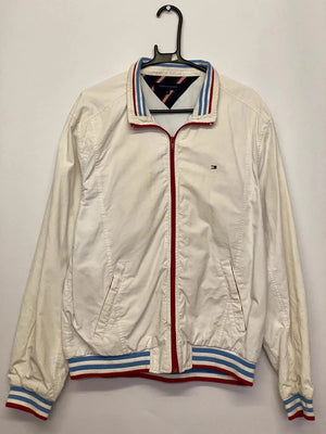 Tommy Hilfiger Retro White Zip-Up Jacket – Size M