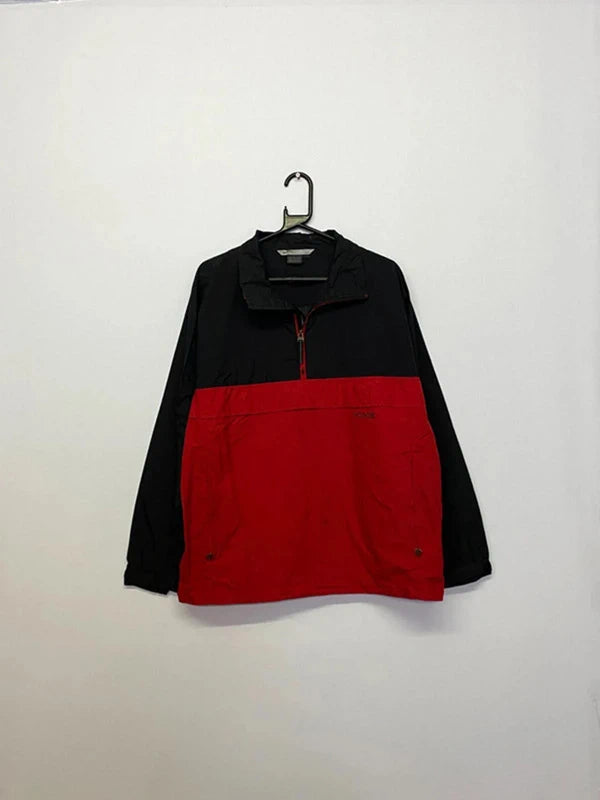 Vintage Nike Black & Red 1/4 Zip Anorak Jacket
