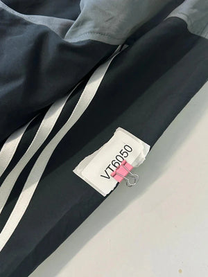 Adidas Black & Grey 3-Stripes Windbreaker Jacket (Men’s XL / 42–44)
