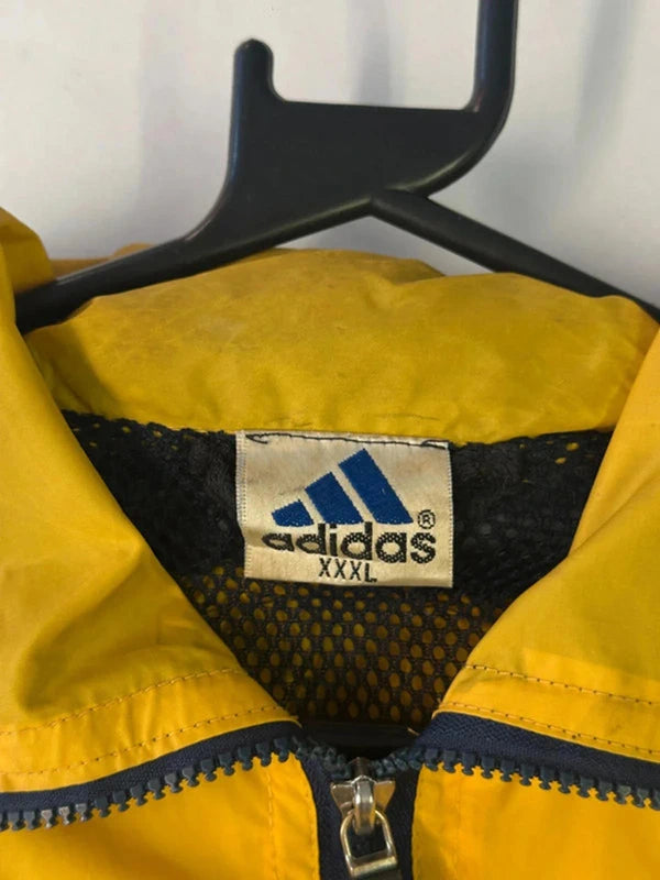 Adidas Yellow & Navy Windbreaker Jacket (Men’s XXXL)