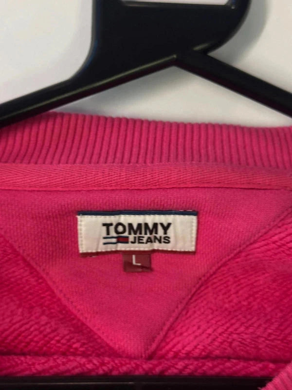 Tommy Jeans Pink Logo Sweatshirt (Size L)