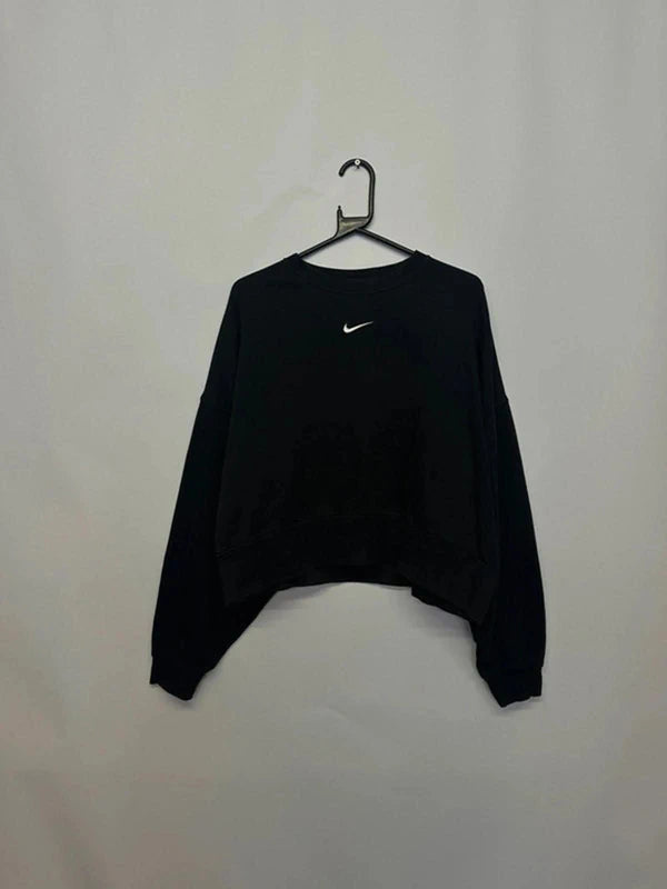 Nike Black Cropped Sweatshirt (Women’s M)