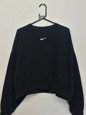 Nike Black Cropped Sweatshirt (Women’s M)