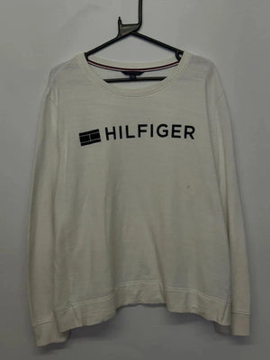 Tommy Hilfiger White Logo Sweatshirt