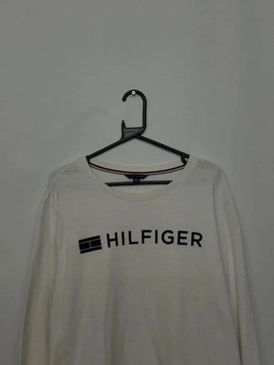 Tommy Hilfiger White Logo Sweatshirt