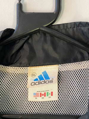 Adidas Vintage Black Windbreaker Jacket
