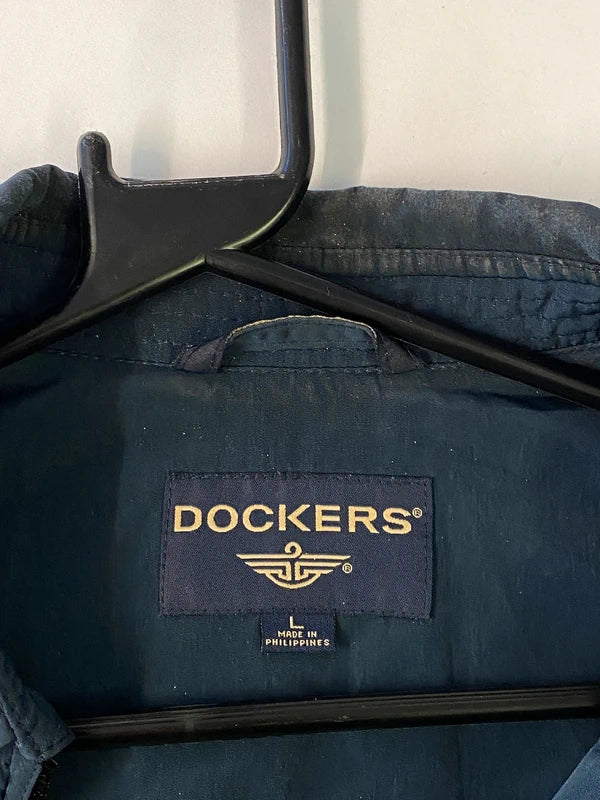 Dockers Navy Zip-Up Harrington Jacket – Men’s L