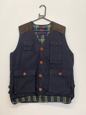 Vintage Robe di Kappa Utility Hunting Vest – Navy (Men’s L)