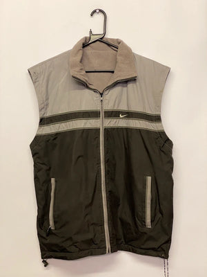 Vintage Nike Two-Tone Zip-Up Sleeveless Windbreaker Vest