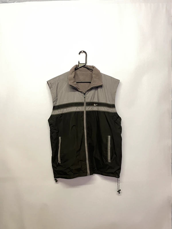 Vintage Nike Two-Tone Zip-Up Sleeveless Windbreaker Vest