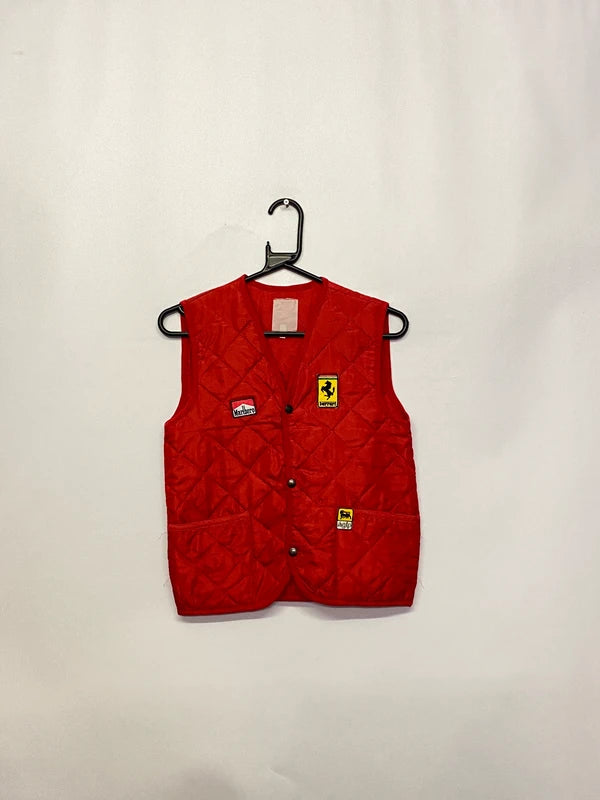 Vintage Ferrari x Marlboro Red Racing Vest – Kids Size 8 Anni