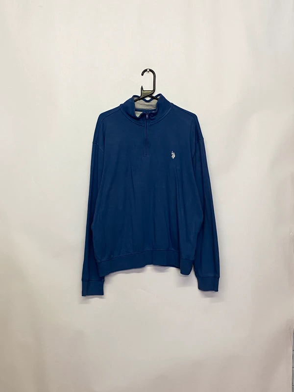 U.S. Polo Assn. Blue 1/4 Zip Sweatshirt – Men’s XL