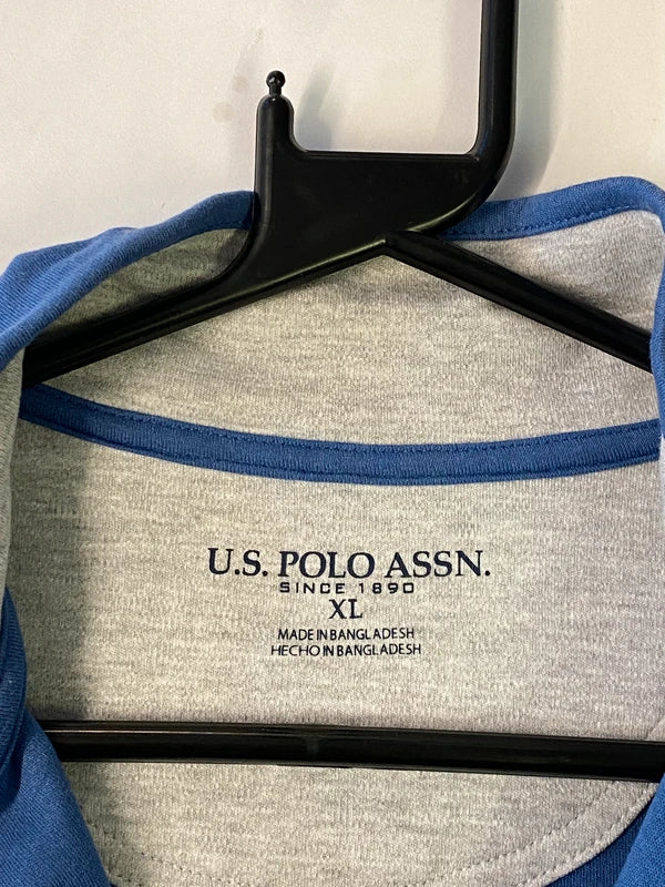 U.S. Polo Assn. Blue 1/4 Zip Sweatshirt – Men’s XL