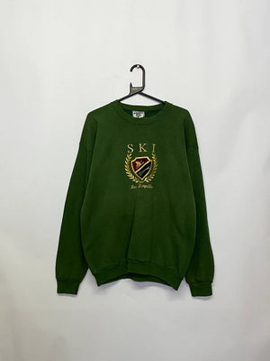 Vintage Lee "SKI New Hampshire" Green Sweatshirt