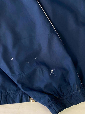 Adidas Navy Full-Zip Track Jacket with 3-Stripes – Size L (UK 18)
