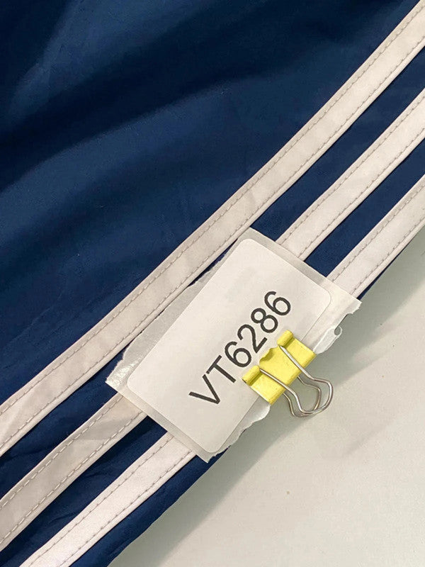 Adidas Navy Full-Zip Track Jacket with 3-Stripes – Size L (UK 18)