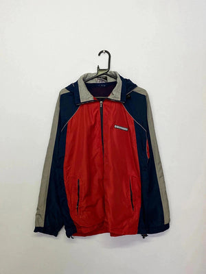 Vintage Umbro Red/Navy Colourblock Full-Zip Jacket – Size M/L