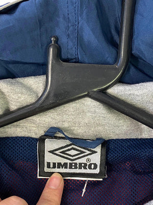 Vintage Umbro Red/Navy Colourblock Full-Zip Jacket – Size M/L