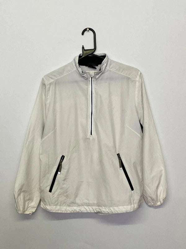 Nike White Half-Zip Windbreaker Jacket – Size M
