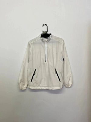 Nike White Half-Zip Windbreaker Jacket – Size M