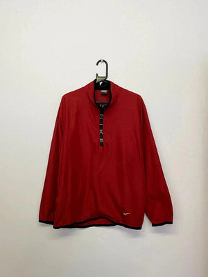 Vintage Nike Red Half-Zip Windbreaker Pullover – Size M