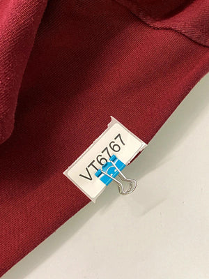 Levi’s Burgundy Embroidered Logo Hoodie – Size S, Vintage Wash Style