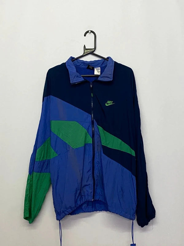 Vintage Nike Colourblock Windbreaker Jacket – Size L – Made in Thailand