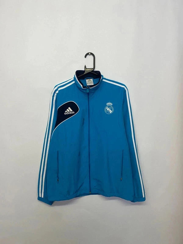 Adidas Real Madrid Track Jacket – Blue & White – Men’s M