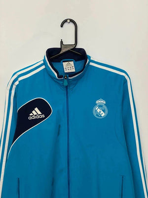 Adidas Real Madrid Track Jacket – Blue & White – Men’s M